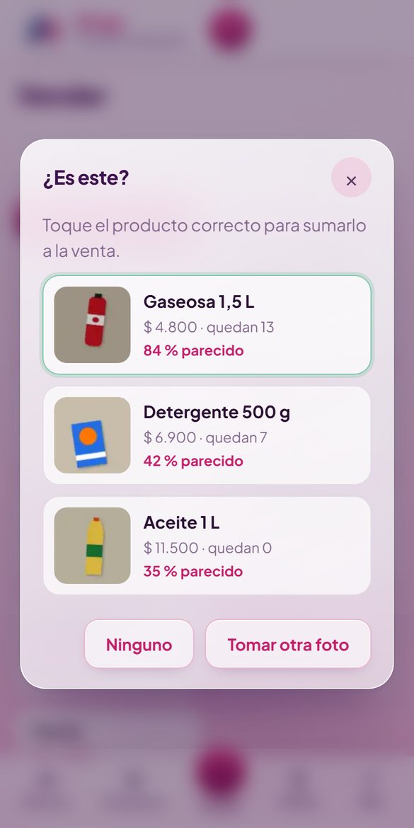 Vender con foto lo que no trae código
